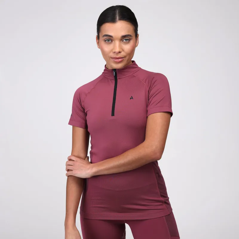 Aubrion React Short Sleeve Base Layer in Mauve
